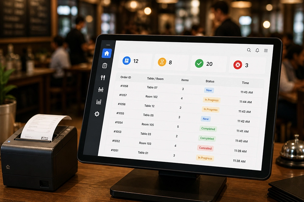 Order Received in Dashboard